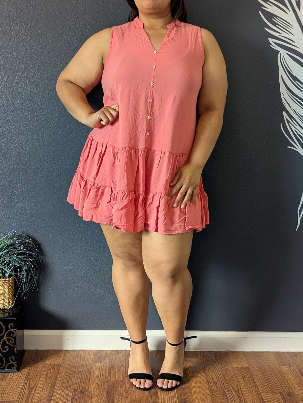 Nine West Mini Ruffle Dress